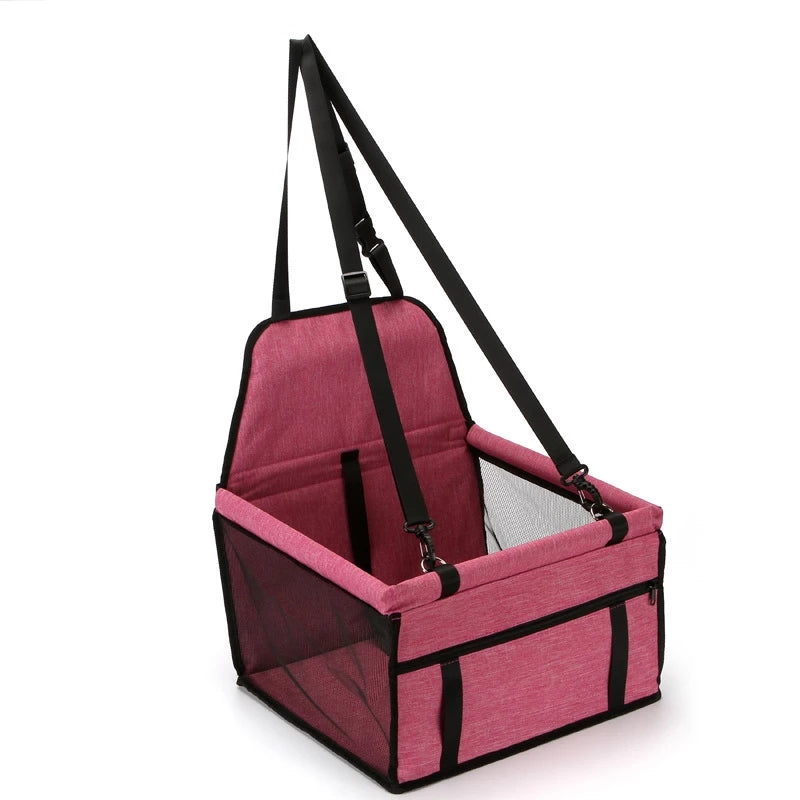 Foldable Pet Safety Seat Car Bag – Portable Dog & Cat Car Seat Carrier
