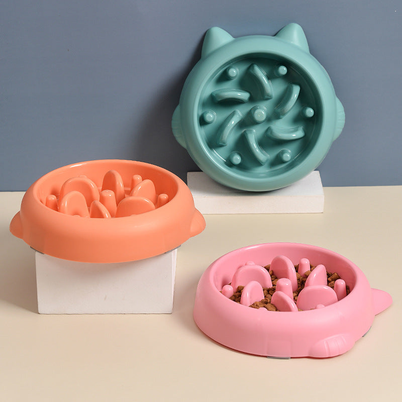 Anti-Choking Slow Feeder Dog & Cat Bowl – Healthy Eating Plate for Pets