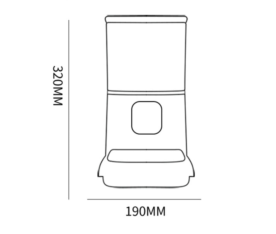 Smart Automatic Pet Feeder with WiFi, App Control & Voice Recorder – 6L Food Dispenser for Cats & Dogs