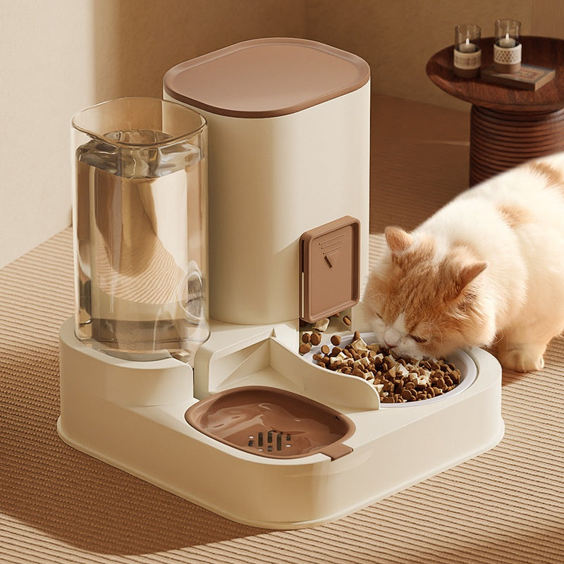 Household High-Capacity Automatic Pet Feeder – Smart Feeding & Water Dispenser for Cats & Dogs