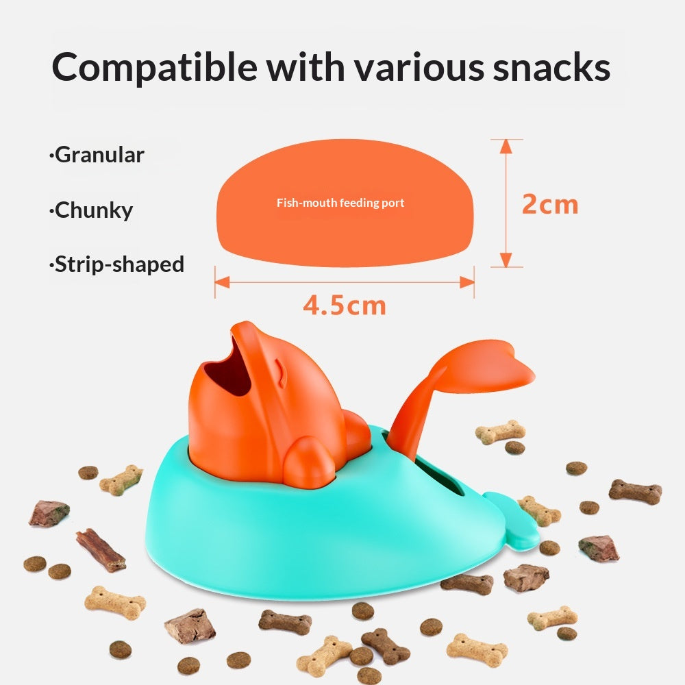 Interactive Freeze-Dried Treat Launcher & Food Dispensing Puzzle Toy