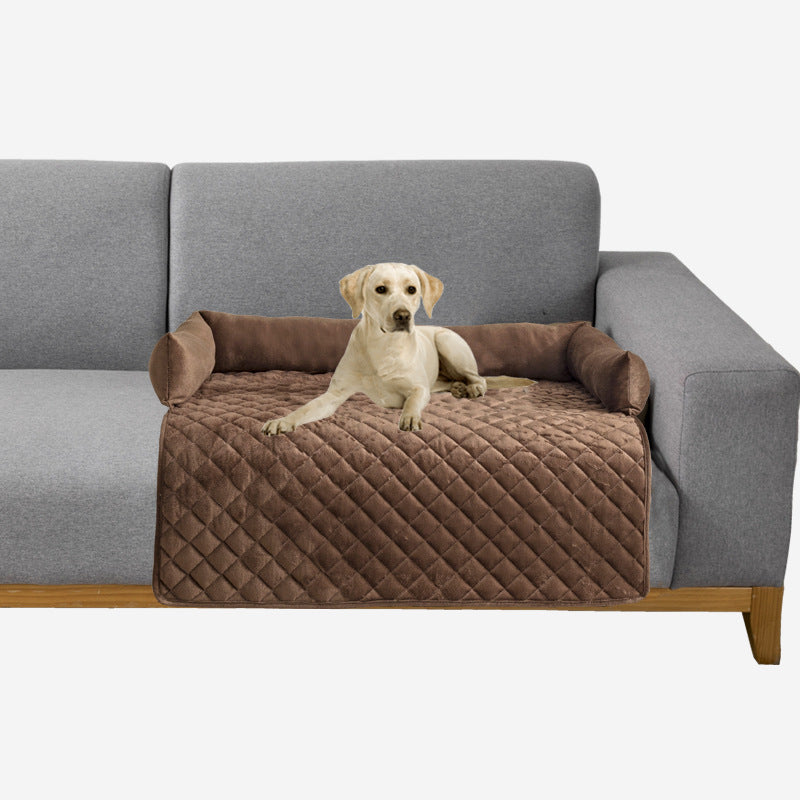 Luxury Pet Sofa Bed – Plush Dog & Cat Couch Bed with Furniture Protection