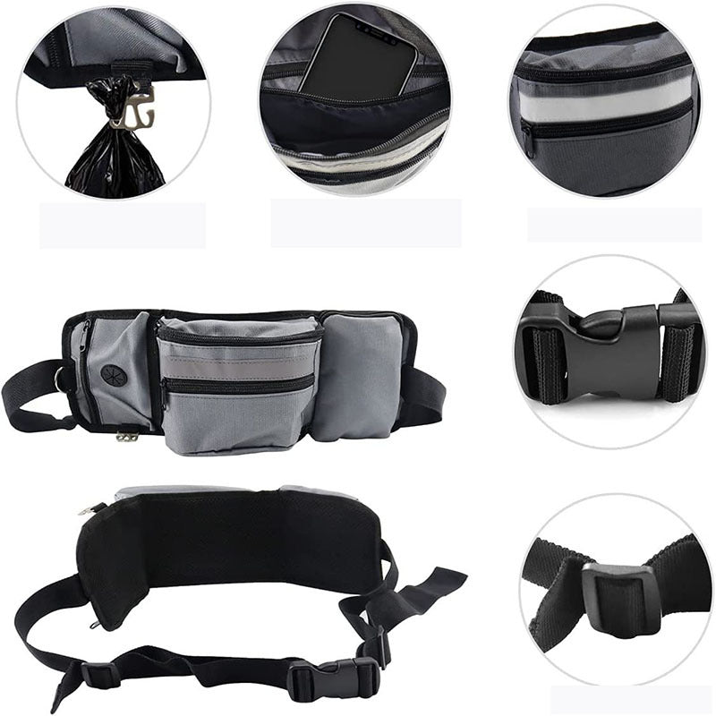 Multifunctional Dog Training Fanny Pack – Hands-Free Pet Walking & Outdoor Storage Bag
