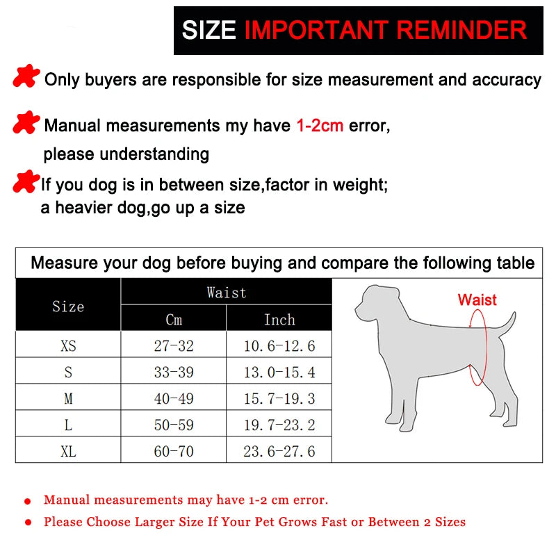 Reusable Female Dog Diapers – Washable & Adjustable Pet Period Pants