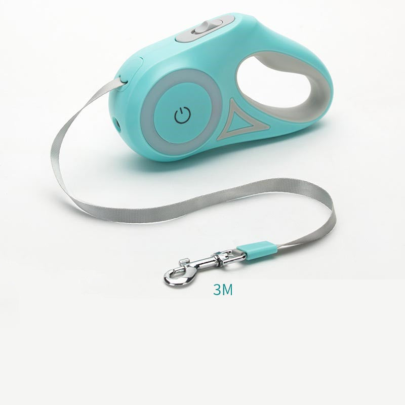 Retractable Dog Leash with Collar – Automatic One-Button Control Pet Walking Lead