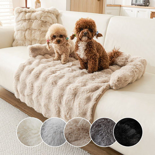Winter Thermal Dog Mat – Thick Plush Non-Slip Pet Bed