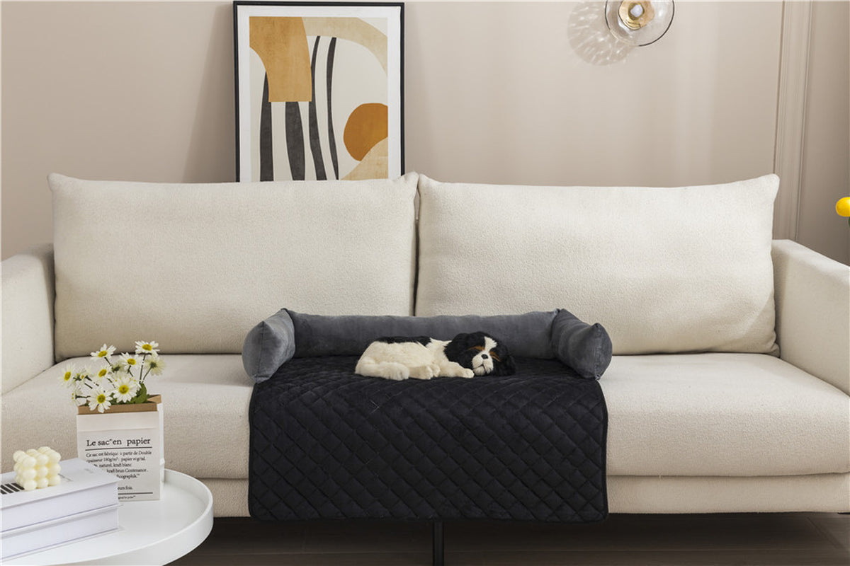 Luxury Pet Sofa Bed – Plush Dog & Cat Couch Bed with Furniture Protection