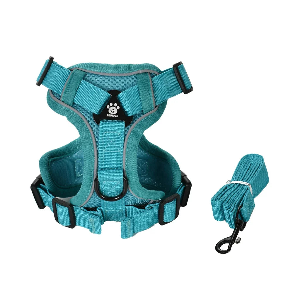 Reflective Cat Harness & Leash Set – Adjustable Outdoor Pet Walking Gear