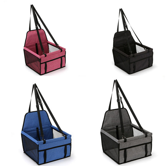 Foldable Pet Safety Seat Car Bag – Portable Dog & Cat Car Seat Carrier