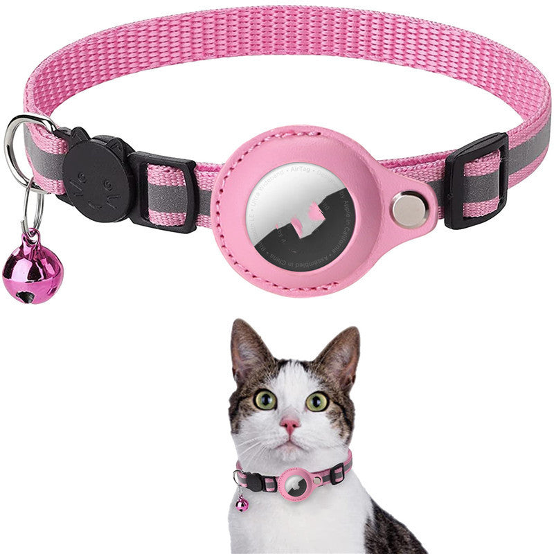 Reflective AirTag Dog & Cat Collar – Waterproof Protective Holder for Apple AirTag