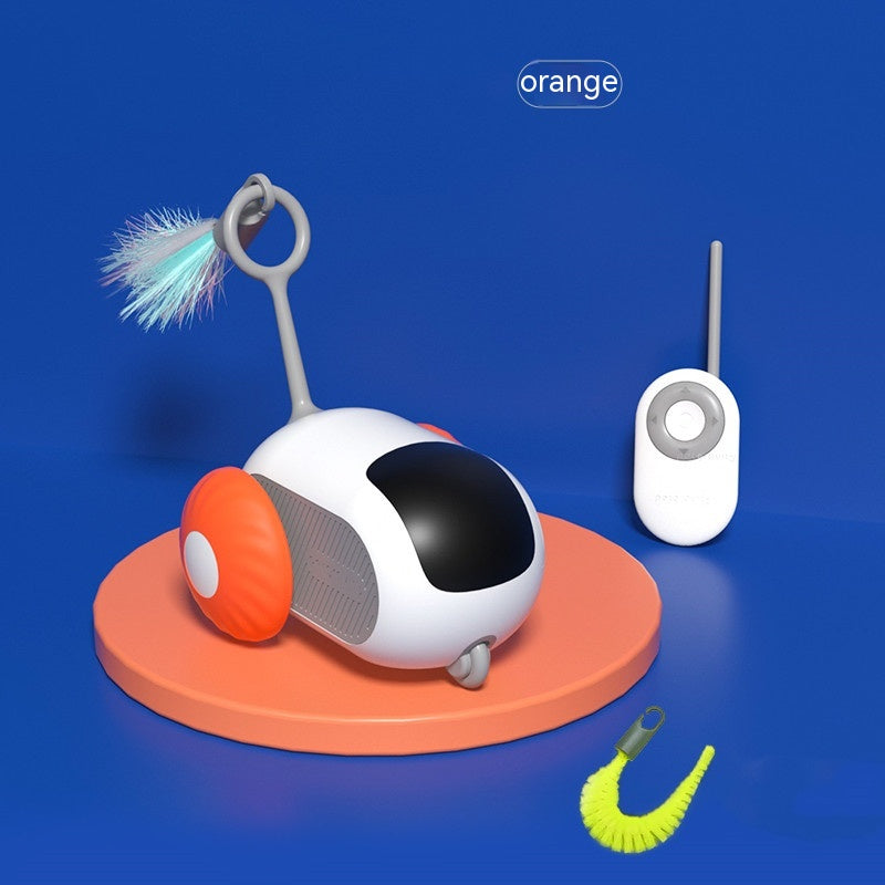 Remote Control Interactive Cat Car Toy – USB Rechargeable Smart Self-Moving Cat Toy