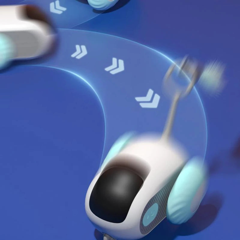 Remote Control Interactive Cat Car Toy – USB Rechargeable Smart Self-Moving Cat Toy