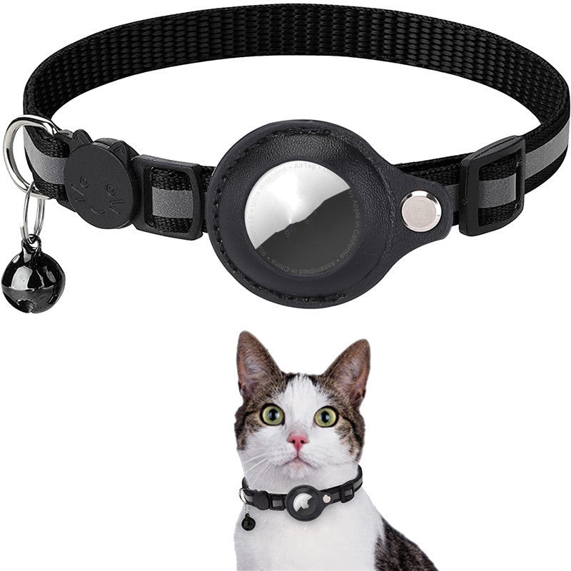 Reflective AirTag Dog & Cat Collar – Waterproof Protective Holder for Apple AirTag