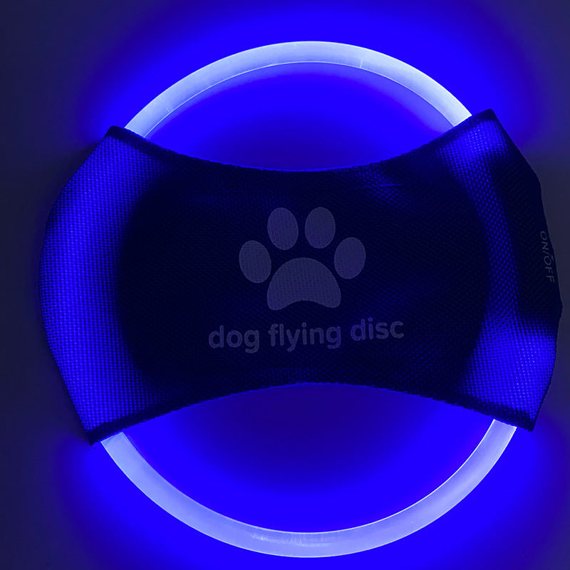 LED Light-Up Dog Flying Disc – Rechargeable Interactive Fetch Toy