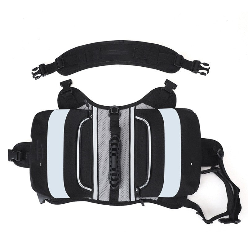 Outdoor Large Dog Backpack for Pets – Adjustable Pet Hiking Backpack Harness for Dogs