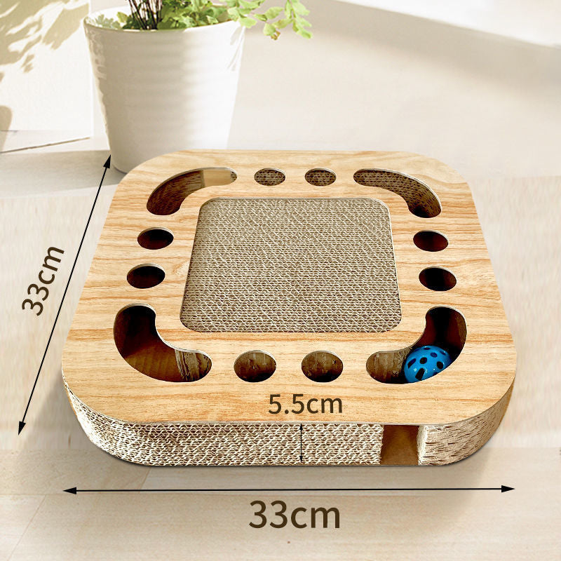 Cat Scratch Board with Ball Toy – Interactive Claw Grinding & Entertainment