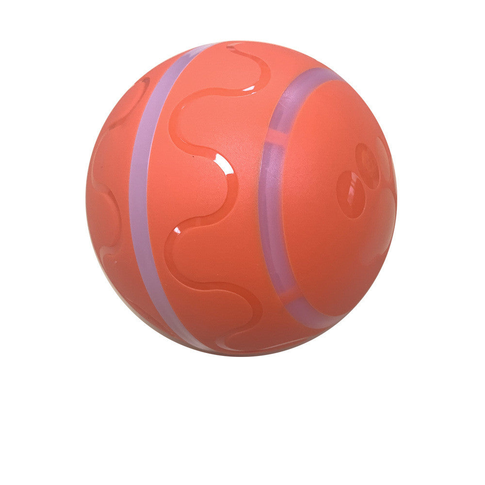 Smart Automatic Cat Wicked Ball Toy – USB Rechargeable Self-Rolling Interactive Pet Toy