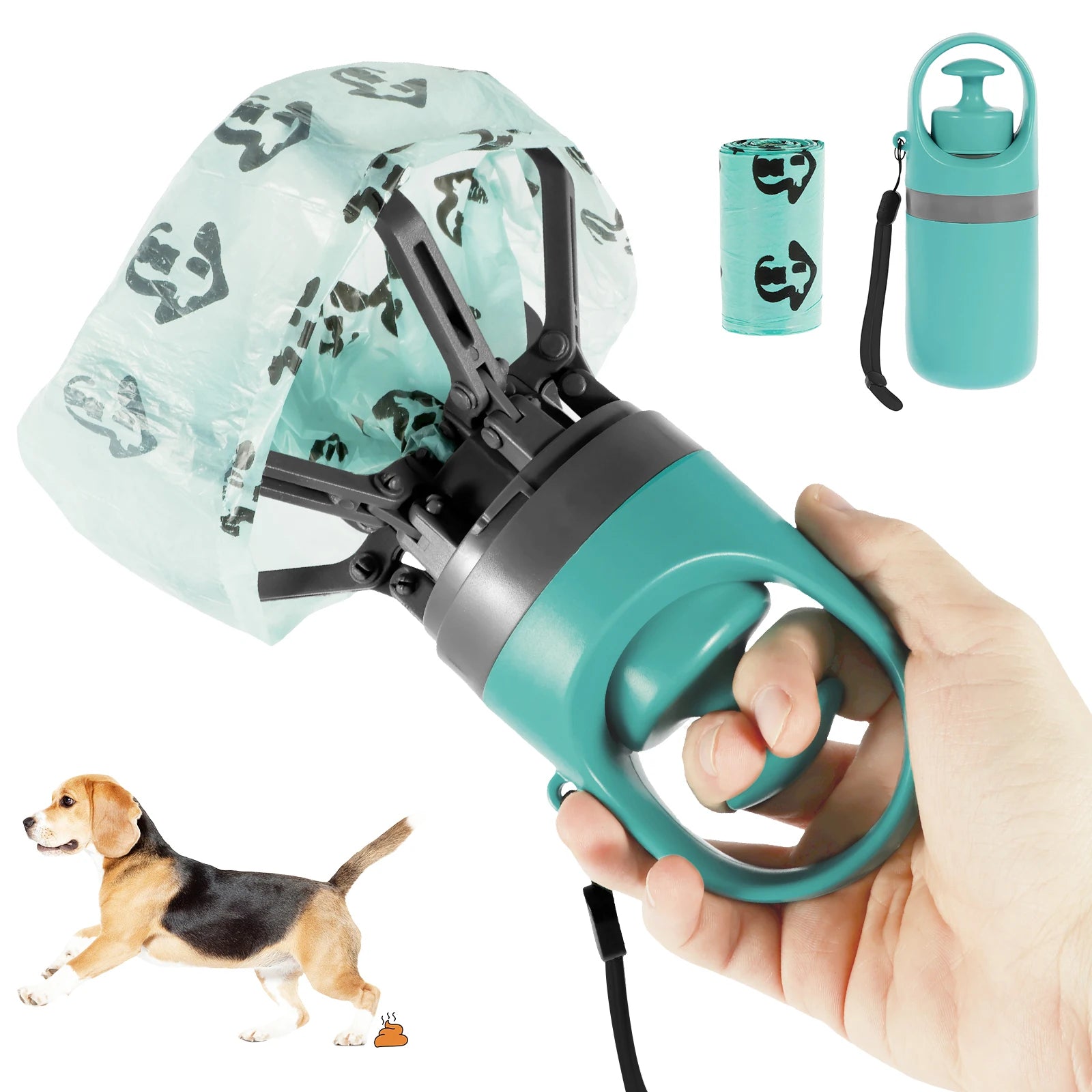 Portable Pet Waste Picker & Bag Dispenser – Clean, Quick & Hygienic Cleanup