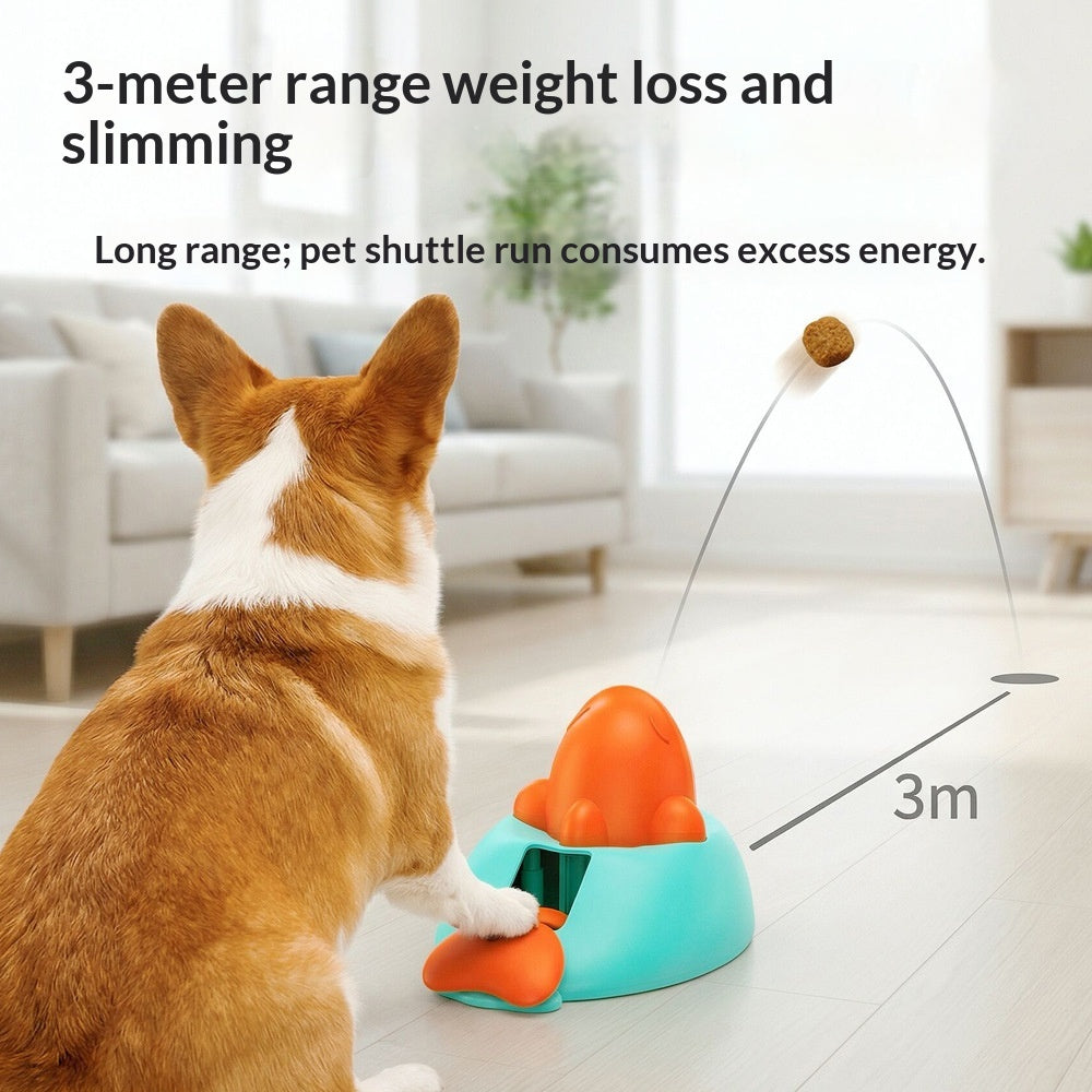 Interactive Freeze-Dried Treat Launcher & Food Dispensing Puzzle Toy