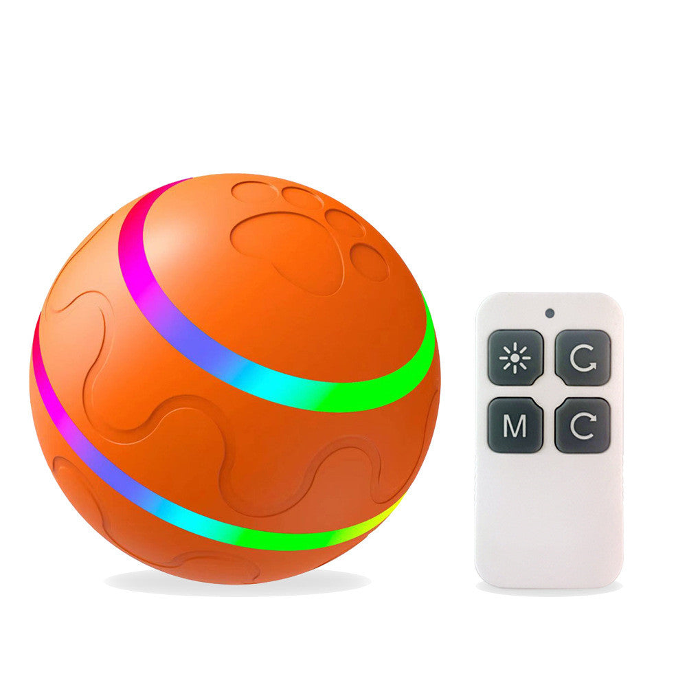 Smart Automatic Cat Wicked Ball Toy – USB Rechargeable Self-Rolling Interactive Pet Toy