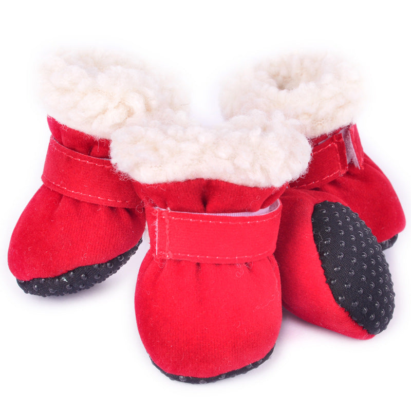 Waterproof Winter Dog Boots – Anti-Slip Warm Socks Shoes for Small Dogs & Puppies