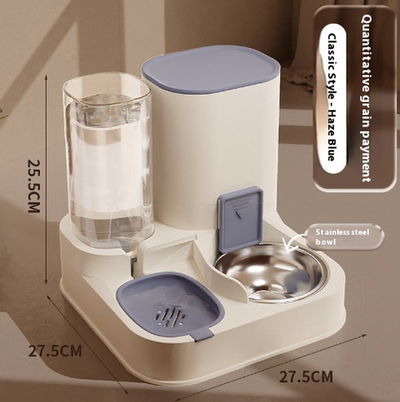 Household High-Capacity Automatic Pet Feeder – Smart Feeding & Water Dispenser for Cats & Dogs