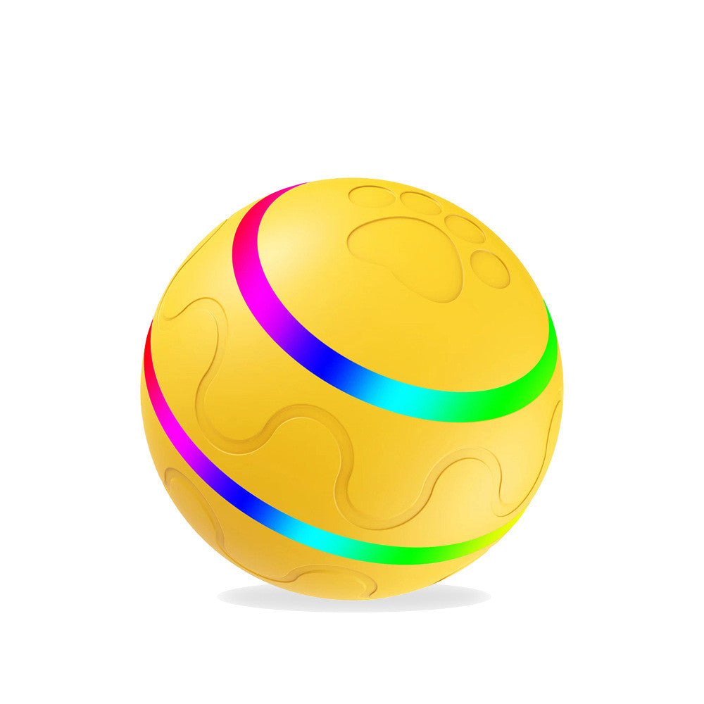 Smart Automatic Cat Wicked Ball Toy – USB Rechargeable Self-Rolling Interactive Pet Toy