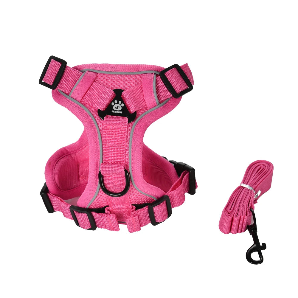 Reflective Cat Harness & Leash Set – Adjustable Outdoor Pet Walking Gear