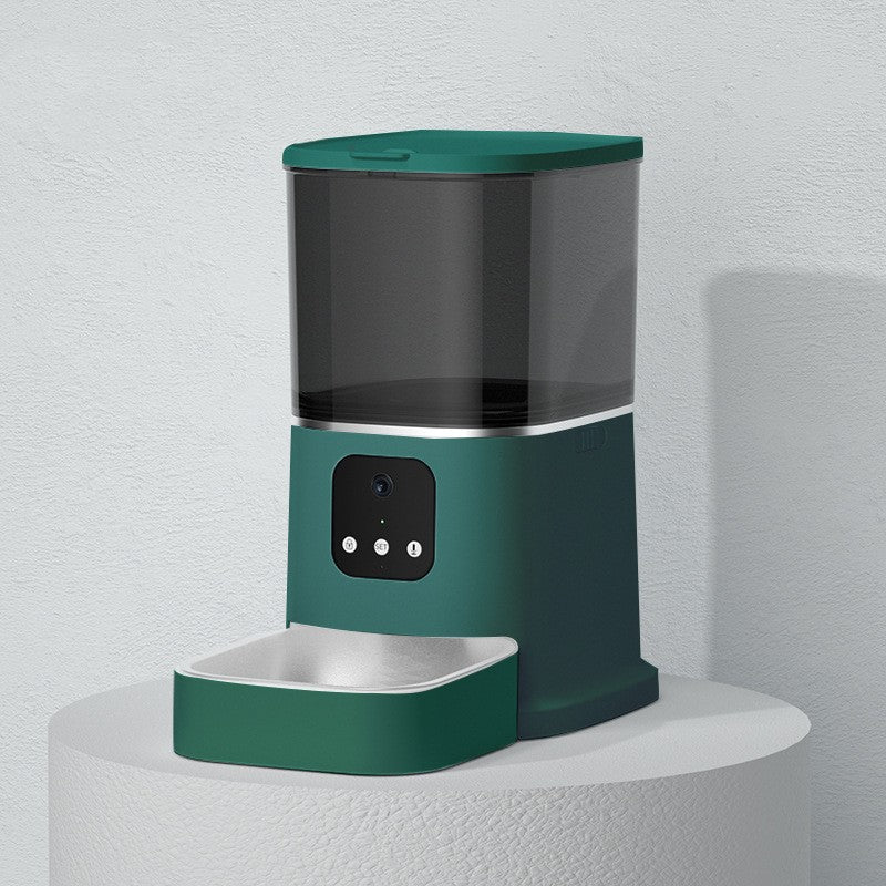 Smart Automatic Pet Feeder with WiFi, App Control & Voice Recorder – 6L Food Dispenser for Cats & Dogs