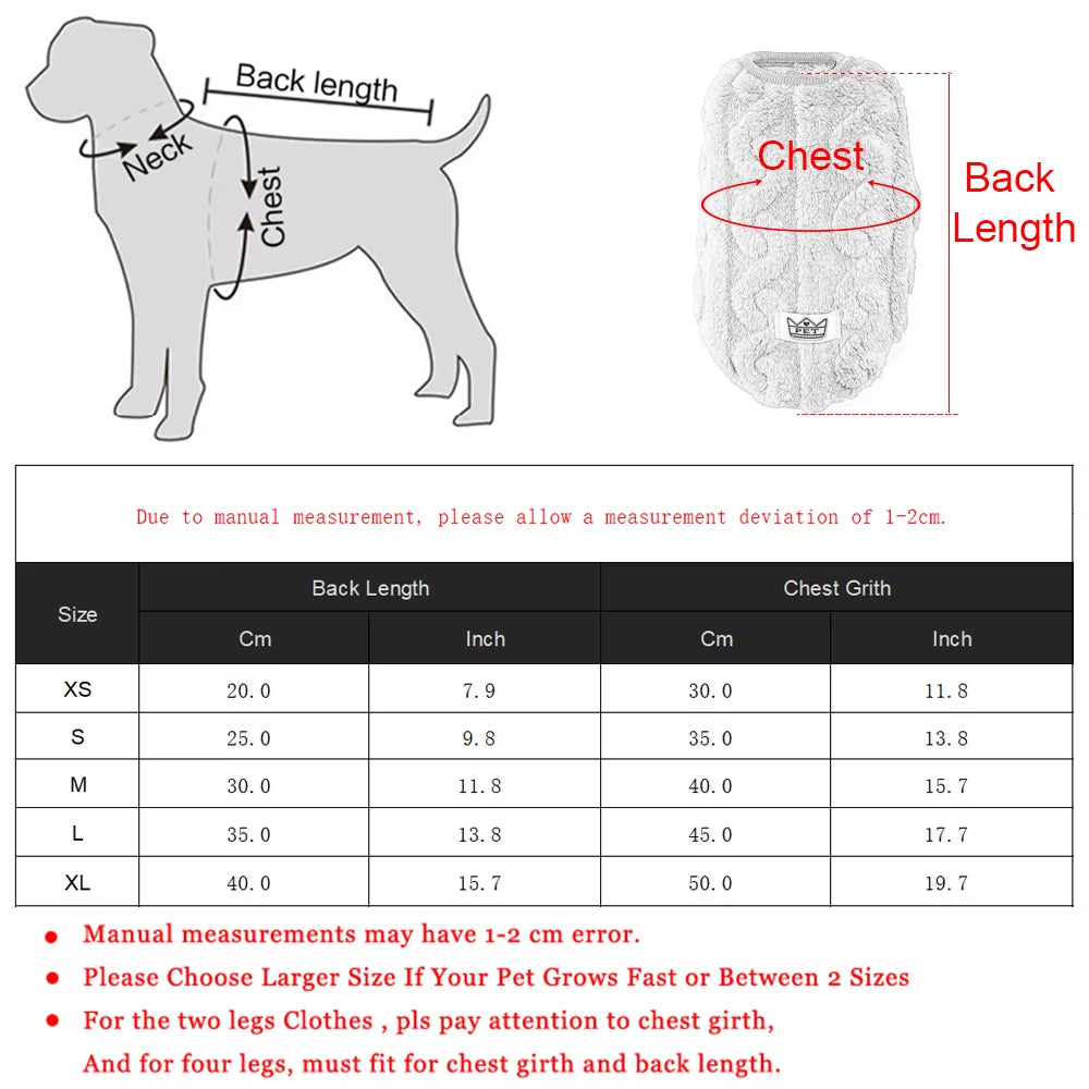 Soft Cozy Cat Clothes – Warm Fleece Sweater for Autumn & Winter