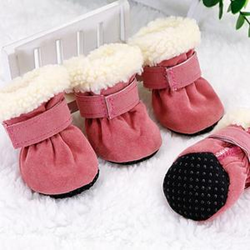 Waterproof Winter Dog Boots – Anti-Slip Warm Socks Shoes for Small Dogs & Puppies