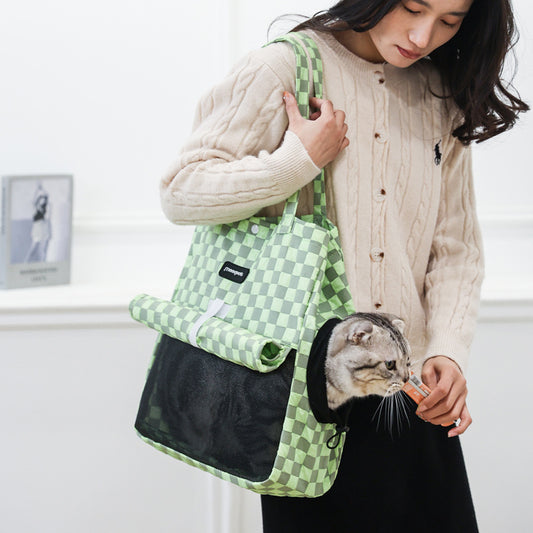 Portable Cat Shoulder Bag – Lightweight & Breathable Pet Carrier