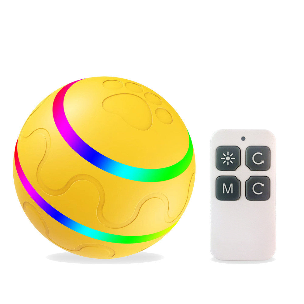 Smart Automatic Cat Wicked Ball Toy – USB Rechargeable Self-Rolling Interactive Pet Toy