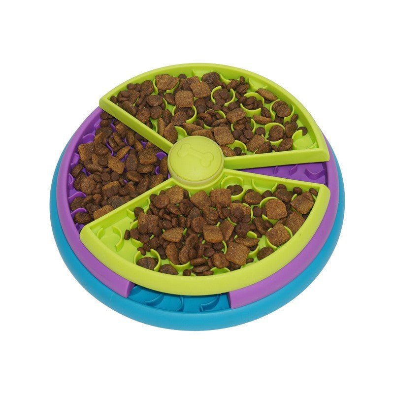 3-Layer Rotating Slow Feeder Bowl – Anti-Choking Puzzle Game for Cats & Dogs
